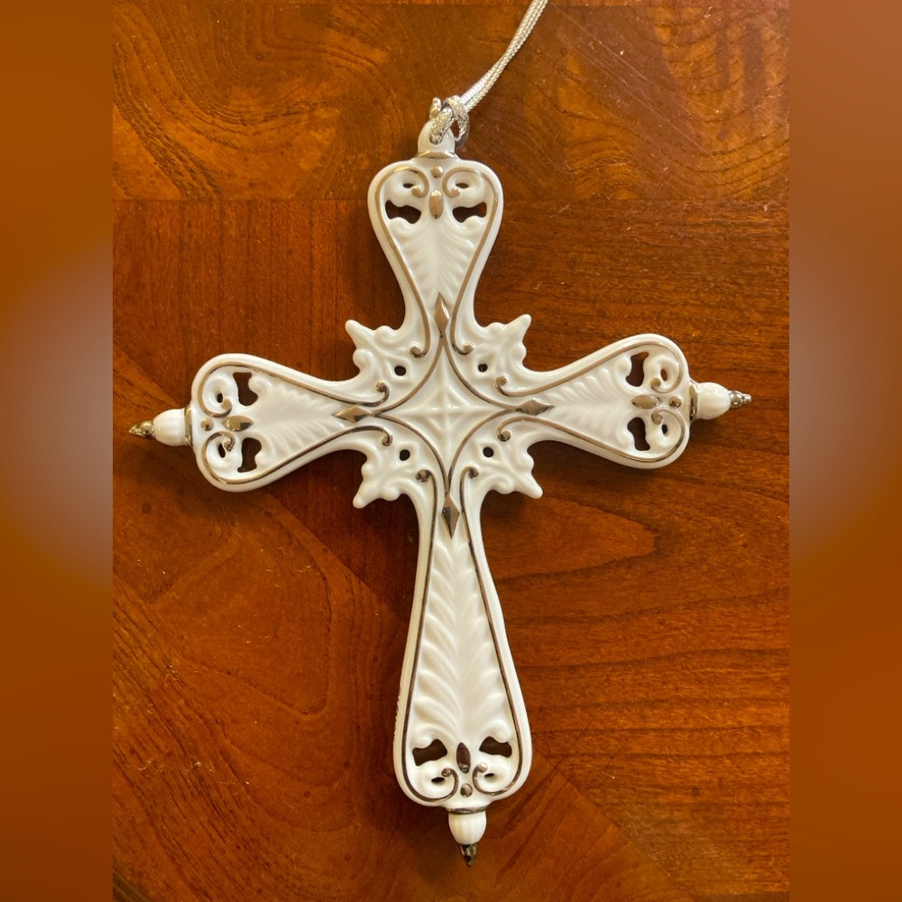 Lenox Cross ornament